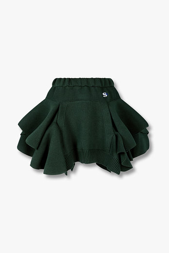 SACAI 여성 코튼 블렌드 니트 스커트 | 신세계V