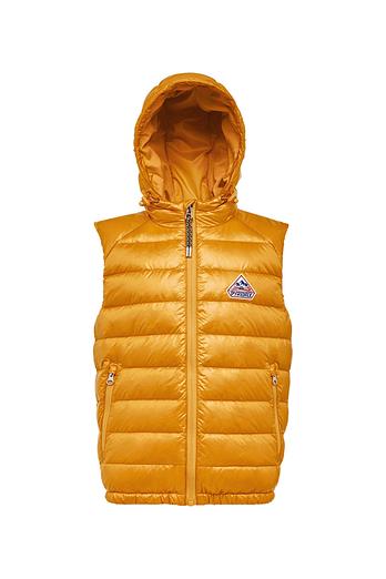 PYRENEX (24FW) 키즈 체슬린 (CHESLIN) 다운 후드 베스트 - CADMIUM YELLOW | 신세계V