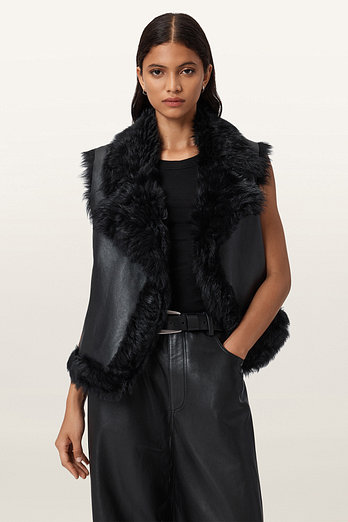 ALLSAINTS 올세인츠 루나 시어링 질레 W078LD-5 | 신세계V