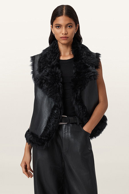 ALLSAINTS 올세인츠 루나 시어링 질레 W078LD-5 | 신세계V