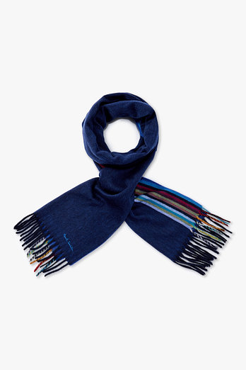 PAUL SMITH 캐시미어 스트라이프 엣지 스카프 | 신세계V