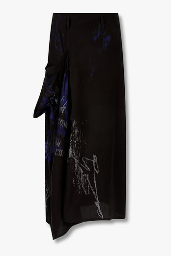 Yohji Yamamoto [Y's]크레파스 모티브 개더 스커트 | 신세계V