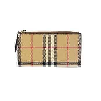 BURBERRY 버버리 8094454 A7026 체크 바이폴드 지퍼 장지갑 | 신세계V