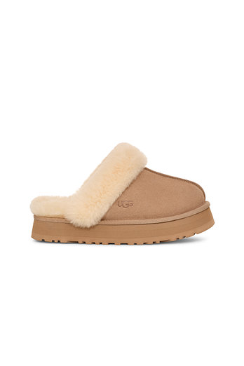 UGG [WOMEN] 퍼 카라 플랫폼 샌들 (디스케트) | 신세계V