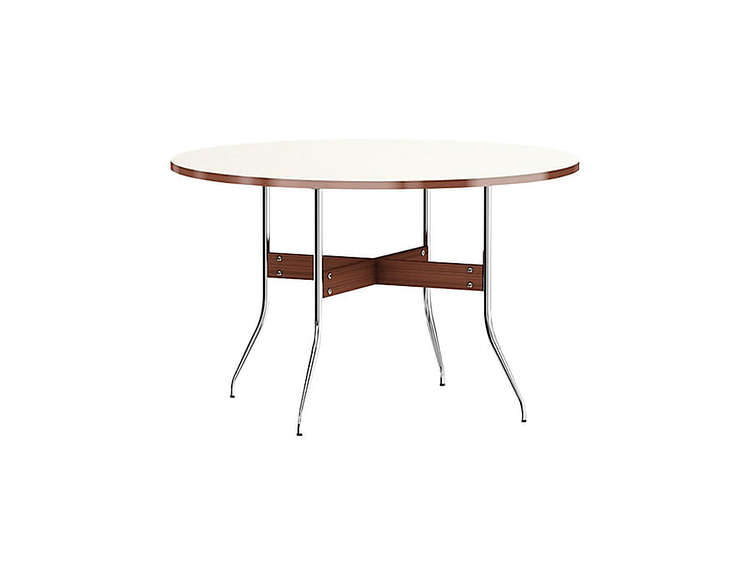 Nelson Swag Leg Dining Table Round (White)