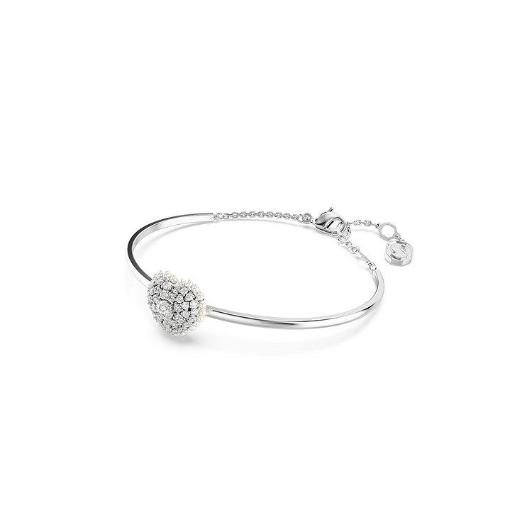 SWAROVSKI(스와로브스키) [스와로브스키] Idyllia 로듐 하트 뱅글 팔찌M 5684385 | 신세계V