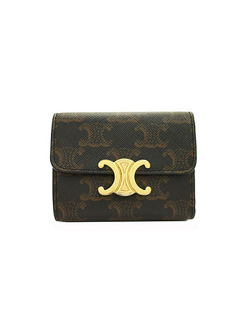 CELINE [CELINE] 26SS 트리오페 컴팩트 코인 반지갑 탄 10I652 DS3 04LU | 신세계V