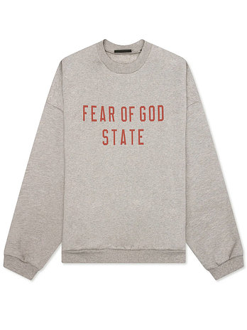 FEAR OF GOD [FEAR OF GOD] 25SS 에센셜 기모 맨투맨 192BT246261F DARK HEATHE | 신세계V