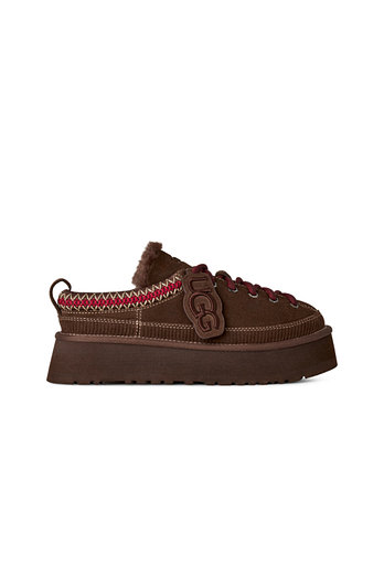 UGG [WOMEN] 슈레이스 스웨이드 플랫폼 슬리퍼 (헤리티지 레이스업 슬리퍼) | 신세계V