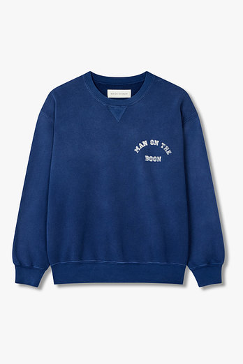 MAN ON THE BOON [MADE IN USA] 워시드 크루넥 스웨트 셔츠 | 신세계V