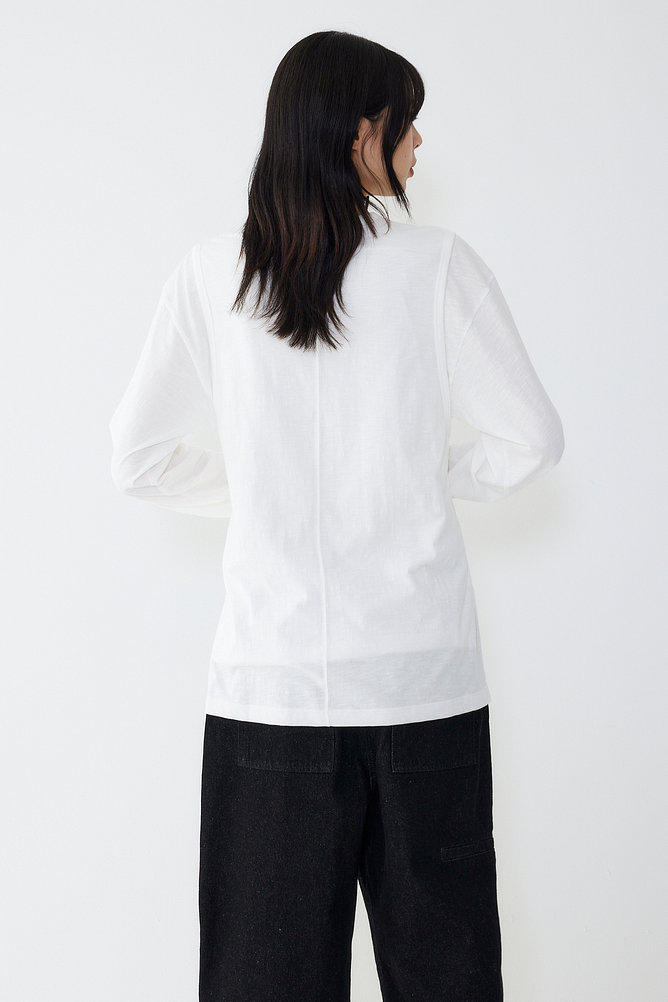레이어드 랩 롱슬리브 티셔츠