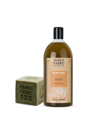 MARIUS FABRE 마리우스파브르 마르세유 올리브 큐브비누 400g + 리퀴드솝 1L 세트 | 신세계V
