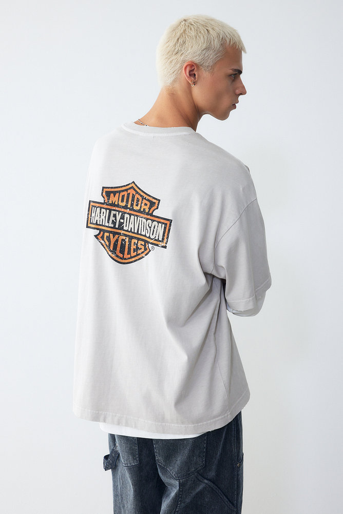 [American Vintage] 1903 B&S 디스트레스드 반팔 티셔츠 라이트 바이올렛
