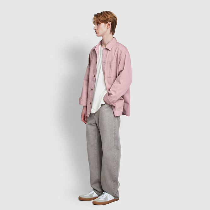 남 커브드 데님 팬츠