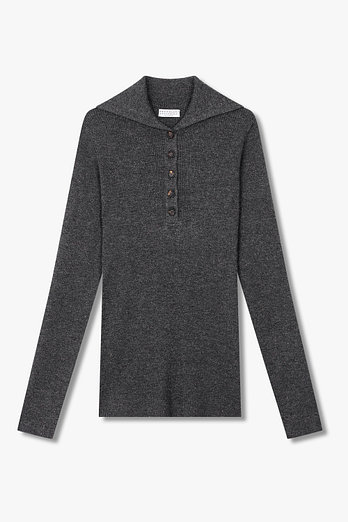 BRUNELLO CUCINELLI 여성 세일러 카라 메탈릭 스웨터 | 신세계V