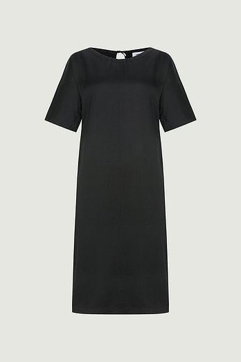 YVES SALOMON [공식] 이브살로몬 실크새틴 H라인 드레스 | 신세계V