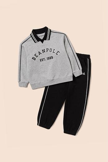 BEANPOLE KIDS [26SS 5%][BEANPOLE KIDS] 파이핑 포인트 상하세트  그레이 (BI6141U073) | 신세계V