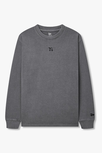 Yohji Yamamoto [Y's]엠브로이더리 롱 슬리브 티셔츠_챠콜 | 신세계V