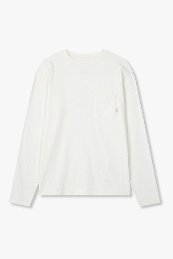 MAN ON THE BOON [MADE IN USA] 워시드 롱 슬리브 포켓 티셔츠 | 신세계V