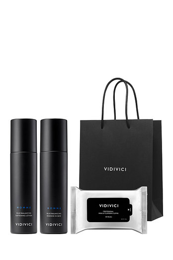 VIDIVICI [Exclusive] 옴므 블루 밸런싱 에센스 인 스킨 + 옴므 블루 밸런싱 소프트닝 로션 | 신세계V