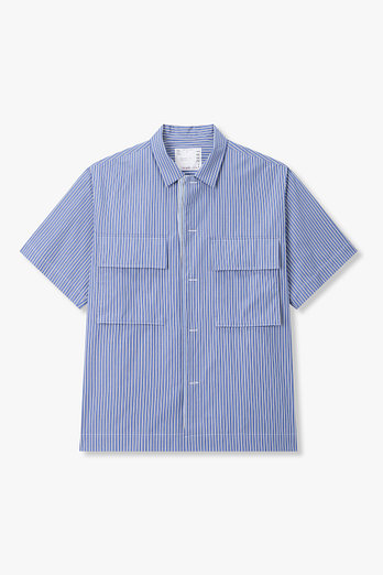 SACAI 남성 스트라이프 포플린 셔츠 | 신세계V