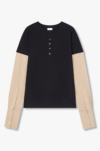 DRIES VAN NOTEN 여성 셔츠 슬리브 크루넥 티셔츠 | 신세계V