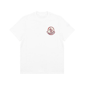 MONCLER [명품] 몽클레어 빅 로고 그래픽 와펜 프린팅 남성 코튼 반팔 티셔츠 8C00034 89B8U 00A 50625250 | 신세계V