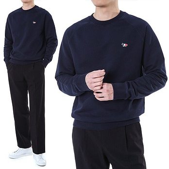 MAISON KITSUNE [명품] 메종키츠네 트리플폭스 자수패치 맨투맨FM00322KM0001 NA 48078087 | 신세계V