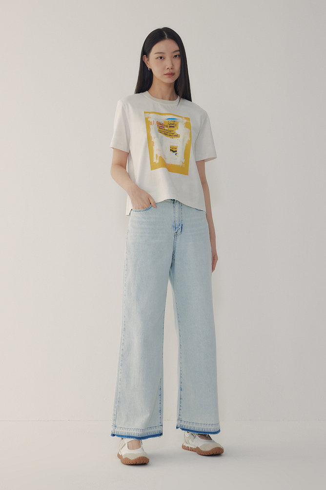 [BASQUIAT] 워터 다이 티셔츠