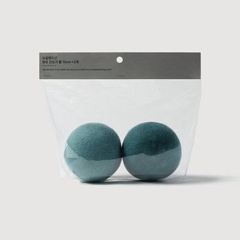 JAJU 뉴질랜드산 양모 건조기볼 10cm 2개 그린 | 신세계V