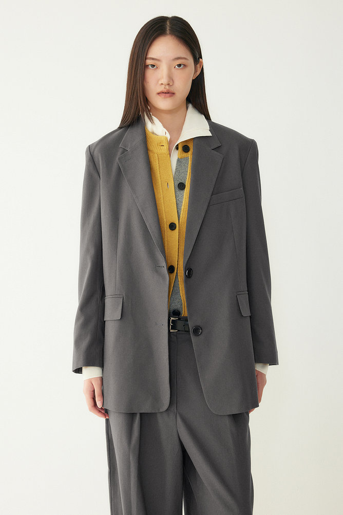 오버핏 셋업 자켓