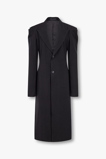 Yohji Yamamoto [FEMME]볼륨 숄더 울 싱글 코트 | 신세계V