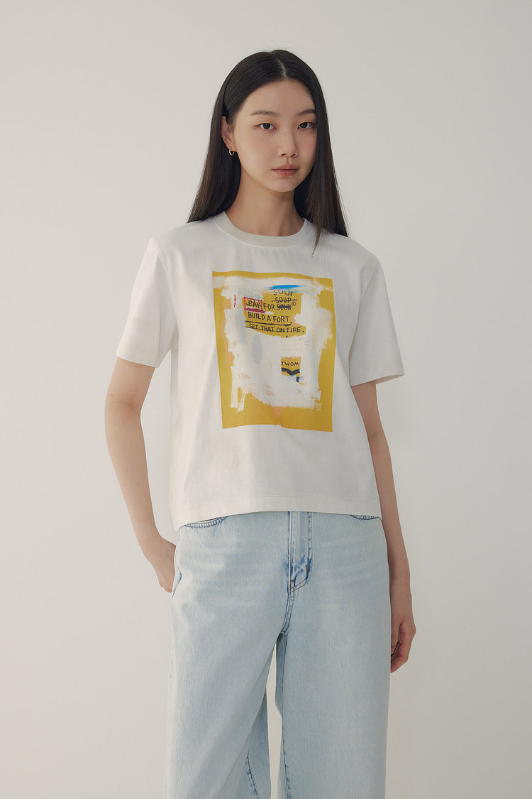 [BASQUIAT] 워터 다이 티셔츠