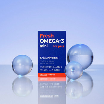 반려다움 농심 반려다움 순도80% rTG 오메가3 초소형 60캡슐, 1BOX | 신세계V