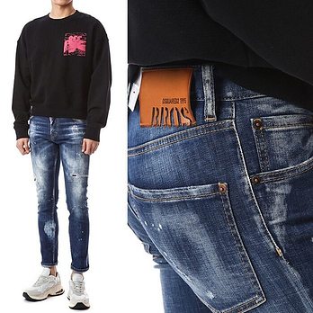 DSQUARED2 [명품] 브로스 입체로고 락싱 중청진_섹시머큐리핏71LB0796 47967907 | 신세계V
