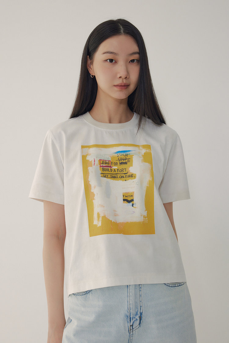 [BASQUIAT] 워터 다이 티셔츠