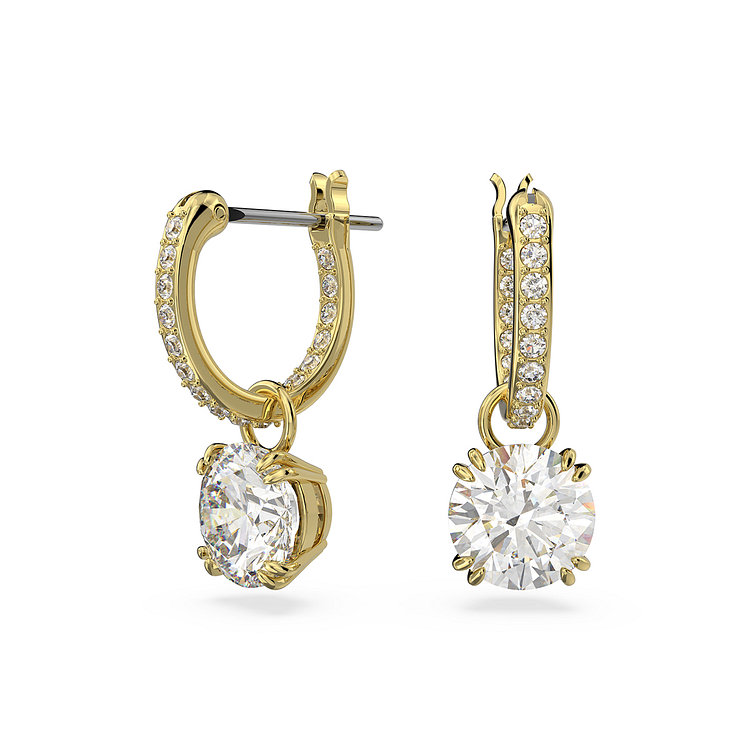 SWAROVSKI(스와로브스키) [스와로브스키/본사정품] Stilla 화이트 골드 드롭 귀걸이 5638802 | 신세계V