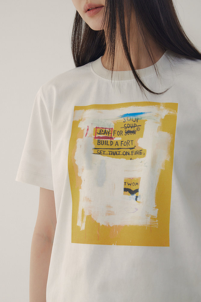 [BASQUIAT] 워터 다이 티셔츠