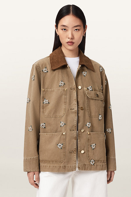 ALLSAINTS 올세인츠 벡스 엠브 데님 자켓 W024OE-10341 | 신세계V