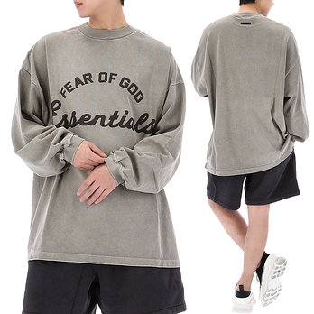 FEAR OF GOD [피어오브갓] 에센셜 트레이닝 90's 롱 슬리브 125SP264103F FADEDSEAL | 신세계V