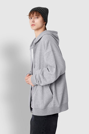 JAJU [공용] 기모 스웨트 후드 집업 [S~XL] | 신세계V