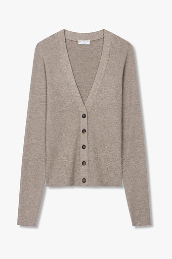 BRUNELLO CUCINELLI 여성 캐시미어 블렌드 니트 가디건 | 신세계V