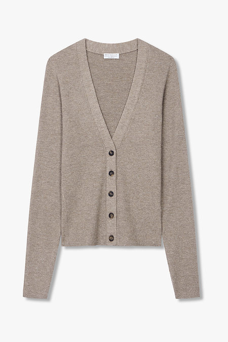 BRUNELLO CUCINELLI 여성 캐시미어 블렌드 니트 가디건 | 신세계V