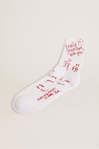 GOLDEN GOOSE KOREA [공식 스토어] 골든구스  공용 하이 립 삭스 GUP00883 P000491 10168 | 신세계V