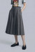 울 블렌드 플리츠 롱 스커트