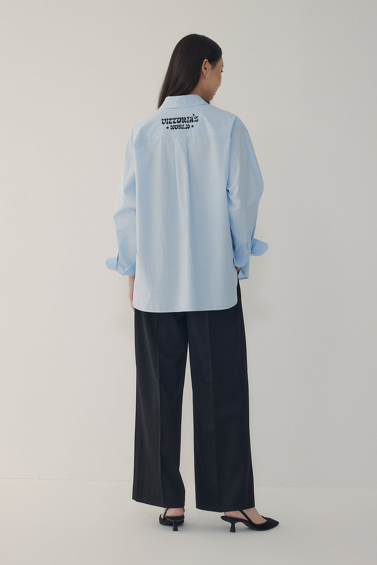 [STELLAR LEUNA] 그래픽 포켓 셔츠