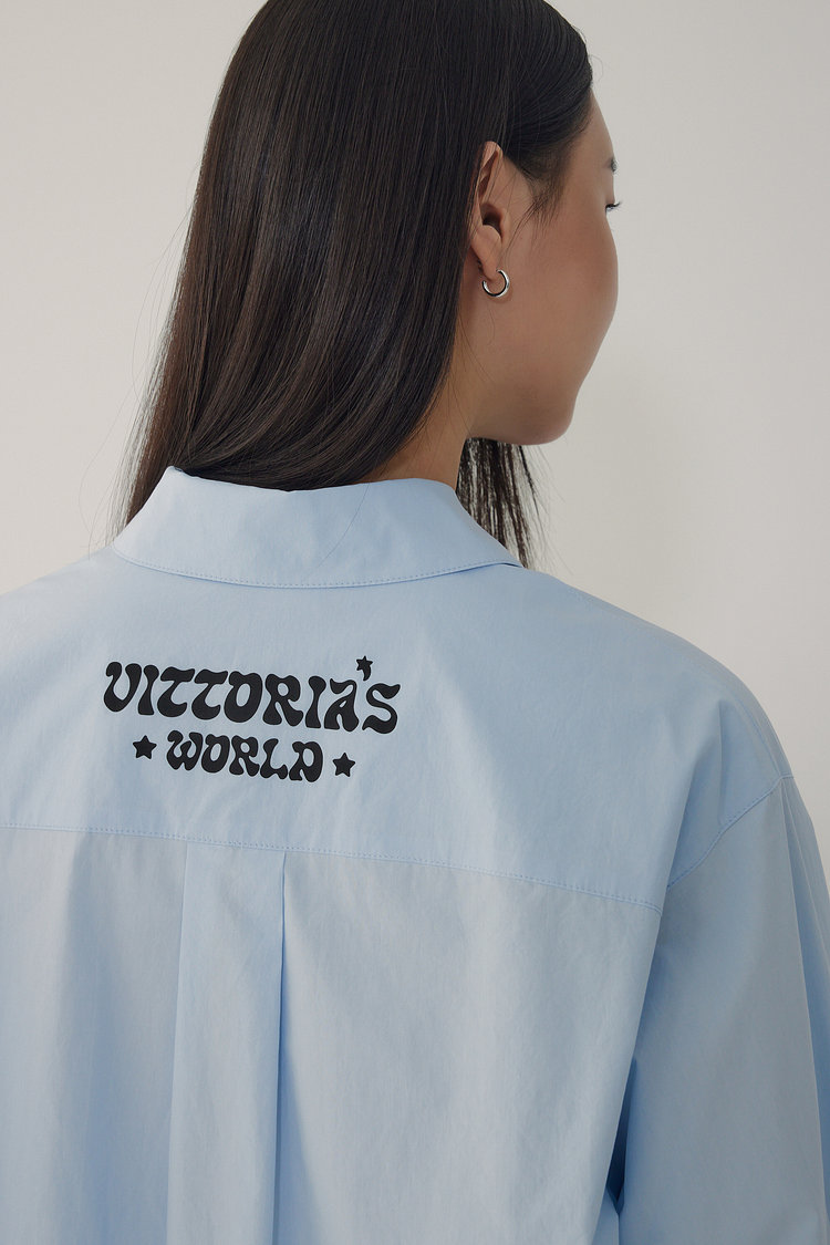 [STELLAR LEUNA] 그래픽 포켓 셔츠