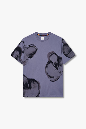 PAUL SMITH 오키드 프린트 코튼 티셔츠 | 신세계V