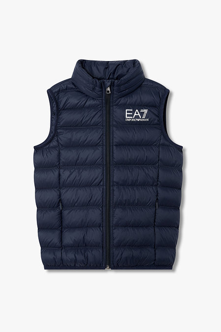 EMPORIO ARMANI JUNIOR [남아] 히든 후드 하이넥 다운 베스트 | 신세계V