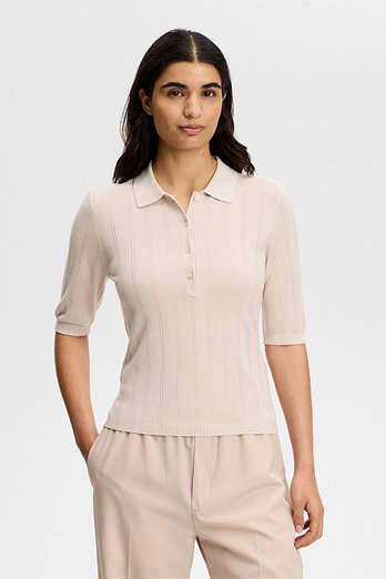J.LINDEBERG [Women Collection] 비다 와이드 립 폴로 | 신세계V